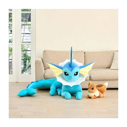 Vaporeon Pokédex-Size Poké Plush – 26¾ Inch Large Pokémon Plush, Eevee Evolution Collectible