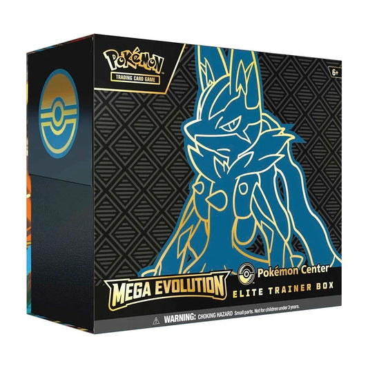 Pokémon TCG Mega Evolution Pokémon Center Elite Trainer Box (Mega Lucario) – 11 Booster Packs & Exclusive Riolu Promos