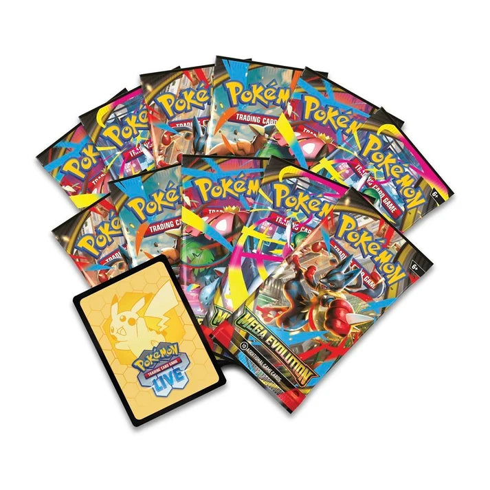 Pokémon TCG Mega Evolution Pokémon Center Elite Trainer Box (Mega Lucario) – 11 Booster Packs & Exclusive Riolu Promos