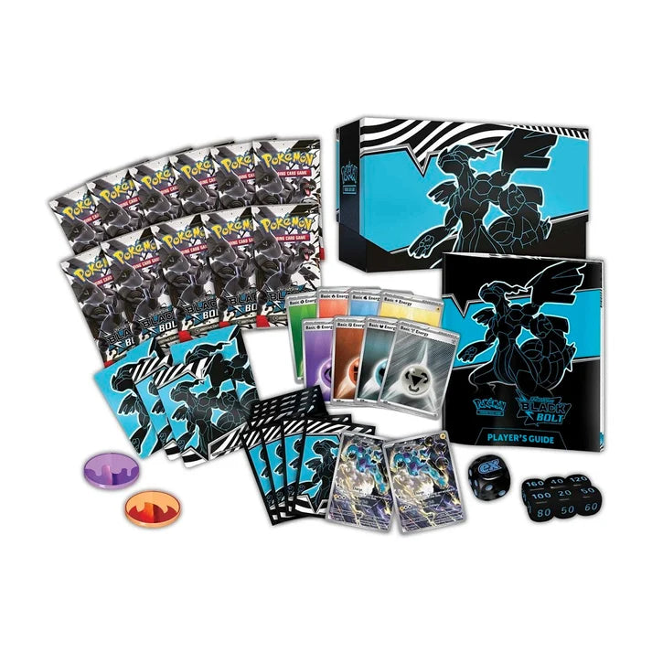 Pokémon TCG Scarlet & Violet Black Bolt Pokémon Center Elite Trainer Box – 11 Booster Packs & Exclusive Thundurus Promos