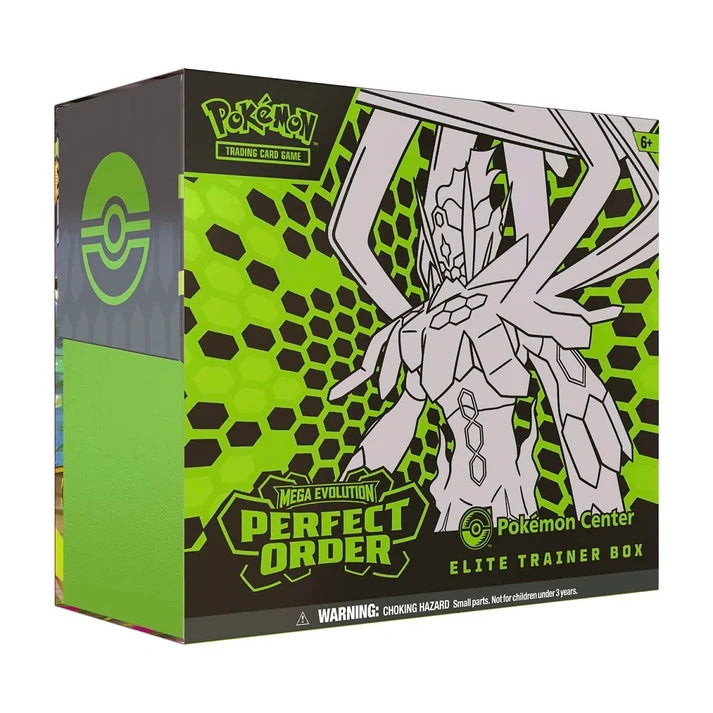Pokémon TCG Mega Evolution Perfect Order Pokémon Center Elite Trainer Box – 11 Booster Packs & Exclusive Tyrunt Promos