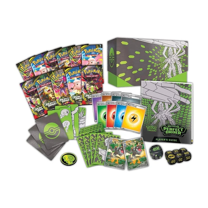 Pokémon TCG Mega Evolution Perfect Order Pokémon Center Elite Trainer Box – 11 Booster Packs & Exclusive Tyrunt Promos