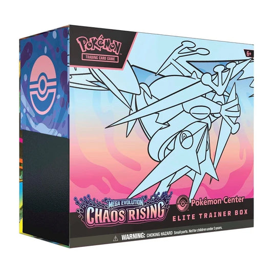 Pokémon TCG Mega Evolution Chaos Rising Pokémon Center Elite Trainer Box – 11 Booster Packs & Exclusive Fennekin Promos