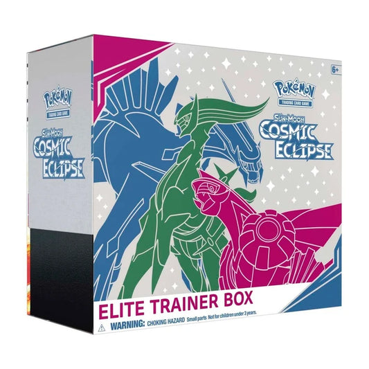 Pokémon TCG Sun & Moon Cosmic Eclipse Elite Trainer Box | 8 Booster Packs | Arceus Dialga Palkia Sleeves