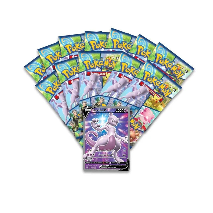 Pokémon TCG Pokémon GO Pokémon Center Elite Trainer Box Plus – 12 Booster Packs, Mewtwo V Promo & Premium Metal Accessories