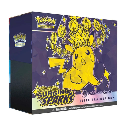 Pokémon TCG Scarlet & Violet Surging Sparks Pokémon Center Elite Trainer Box – 11 Booster Packs & Exclusive Magneton Promos