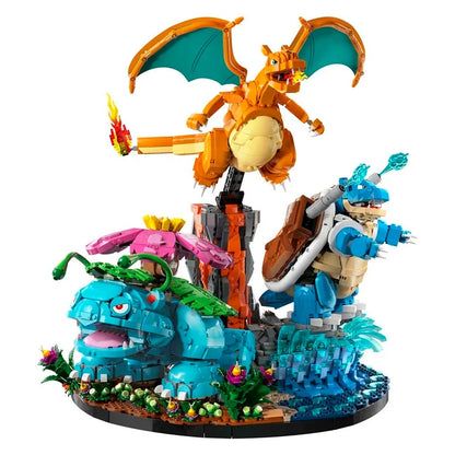 LEGO® Pokémon™ Venusaur, Charizard & Blastoise – Pokémon Building Set, Starter Pokémon Toys & Collectible Gift