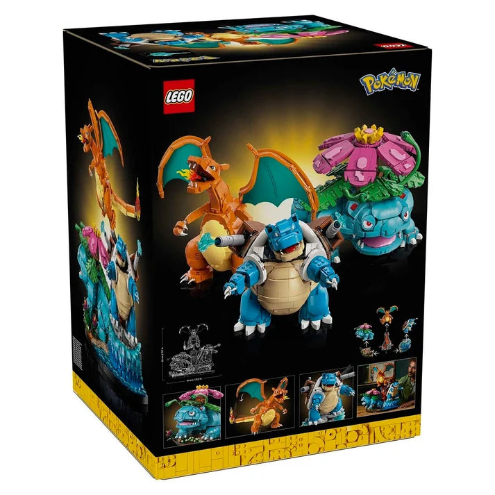 LEGO® Pokémon™ Venusaur, Charizard & Blastoise – Pokémon Building Set, Starter Pokémon Toys & Collectible Gift