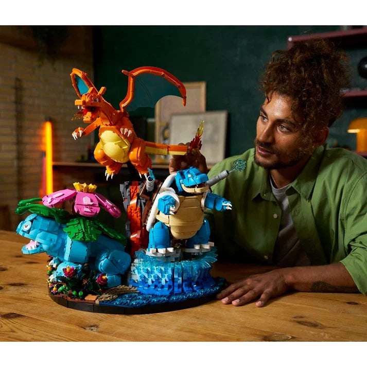 LEGO® Pokémon™ Venusaur, Charizard & Blastoise – Pokémon Building Set, Starter Pokémon Toys & Collectible Gift