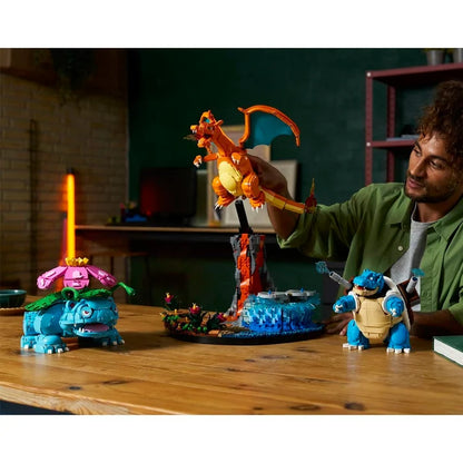 LEGO® Pokémon™ Venusaur, Charizard & Blastoise – Pokémon Building Set, Starter Pokémon Toys & Collectible Gift