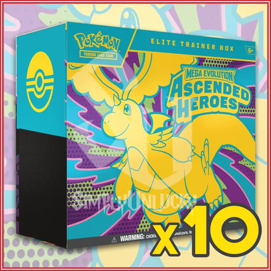 Pokémon TCG Mega Evolution Ascended Heroes Elite Trainer Box (ETB) – Factory Sealed